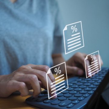 person on a computer